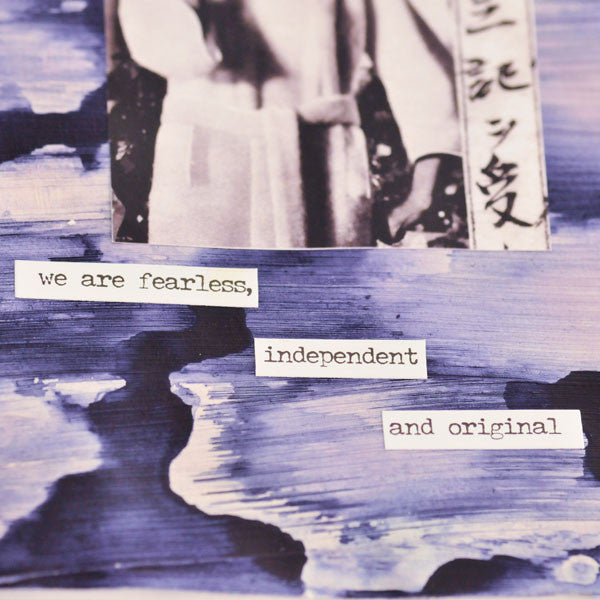 Fearless and Independent Original Art Journal Page by Sarah Donawerth