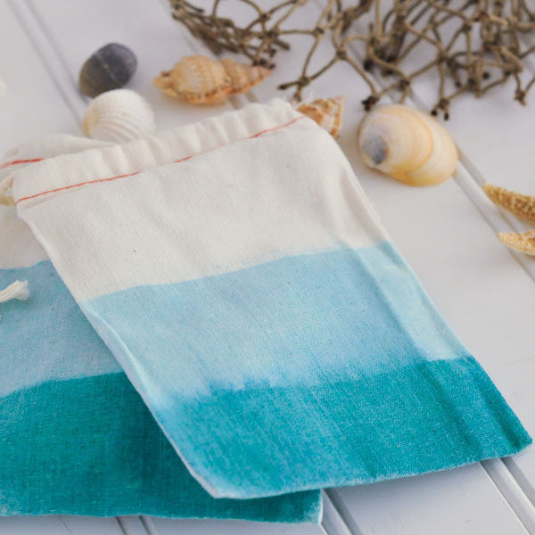 Down by the Seashore Ombré Muslin Bags Project
