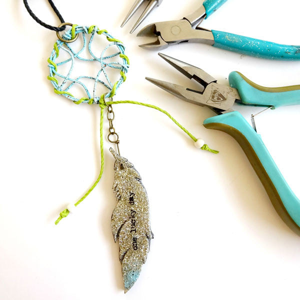 Mini Dreamcatcher Necklace Project by Cat Kerr