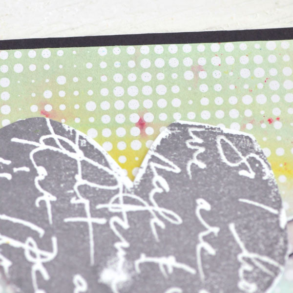 Color Burst Meets Tim Holtz Resist Paper Card Project