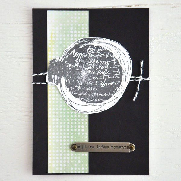 Color Burst Meets Tim Holtz Resist Paper Card Project