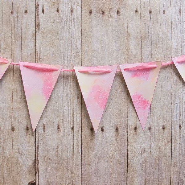 Watercolor Pennant Banner Project