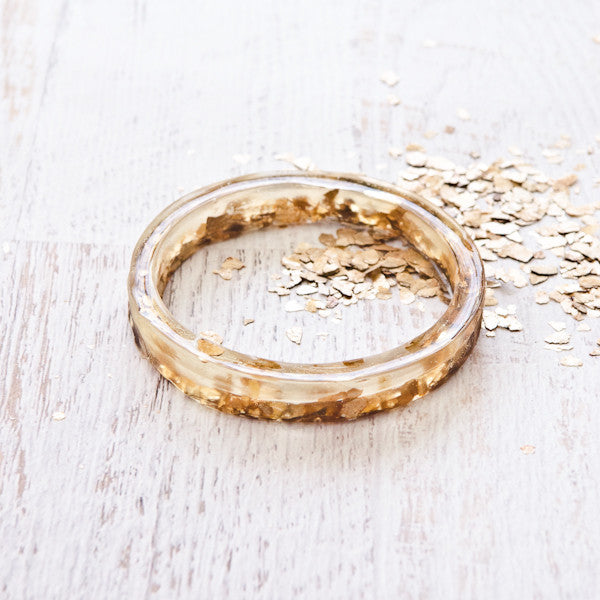 Gold Leafed Bangle Bracelet Project