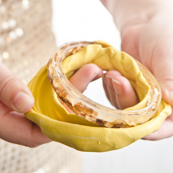 Gold Leafed Bangle Bracelet Project