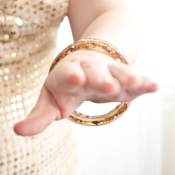 Gold Leafed Bangle Bracelet Project