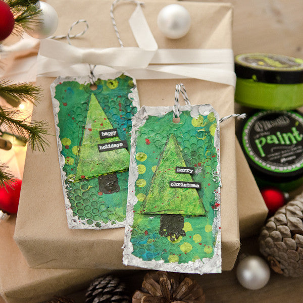 O Christmas Tree! Mixed-Media Tags