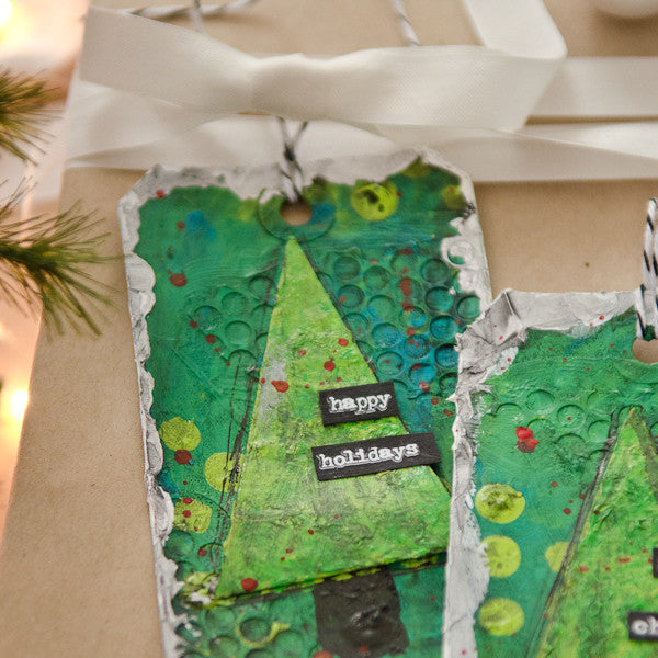 O Christmas Tree! Mixed-Media Tags