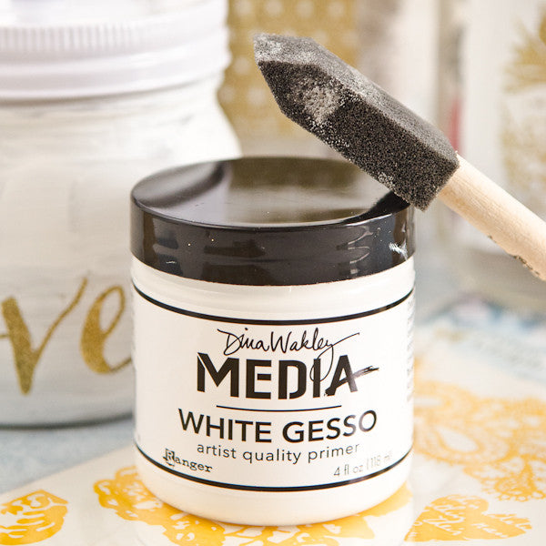 Get Organized: White and Gold Embossed Jars