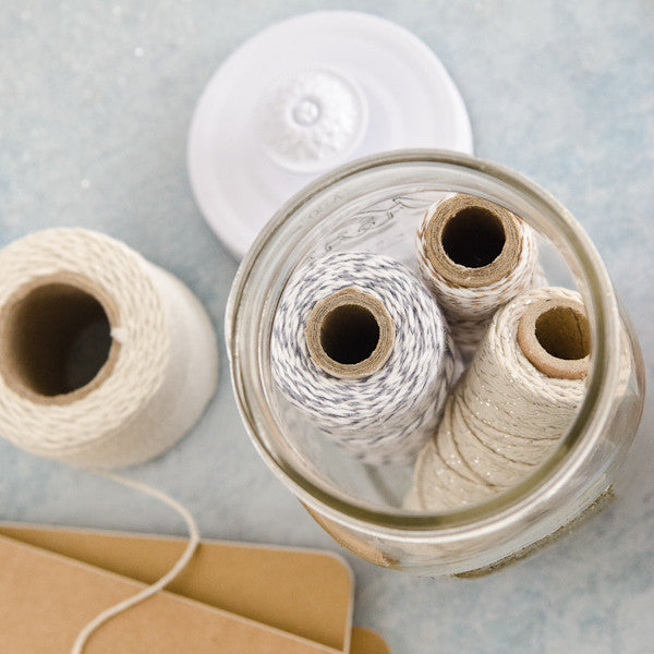 Get Organized: White and Gold Embossed Jars