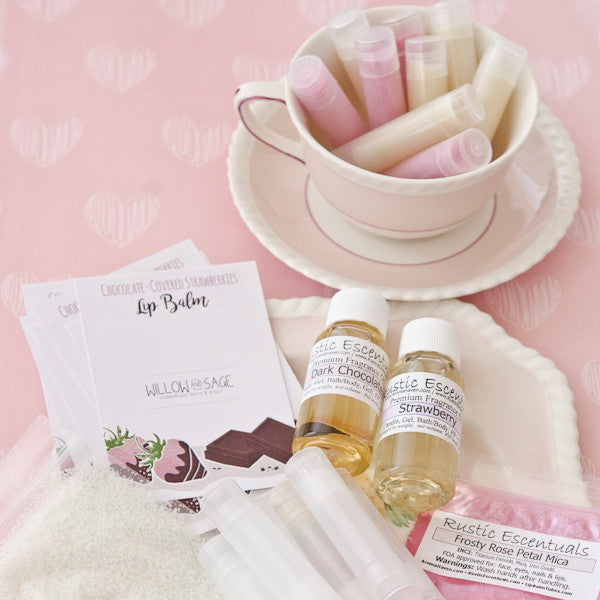 Chocolate-Covered Strawberries Lip Balm Project