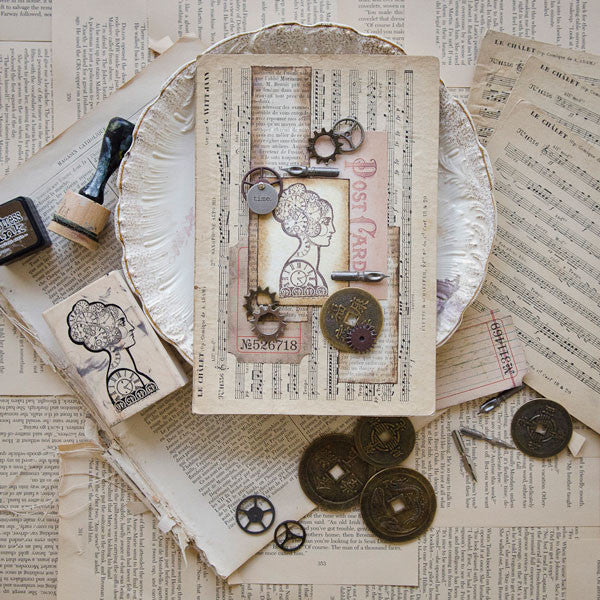 Steampunk Temptress Layered Canvas Project