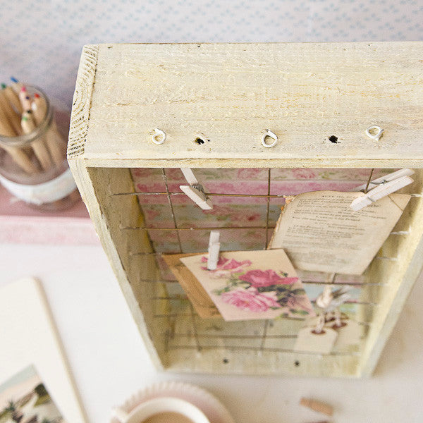 Shabby Chic Desk Décor Part 1: Memo Board