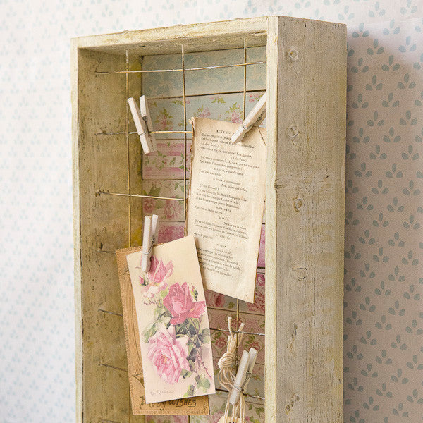 Shabby Chic Desk Décor Part 1: Memo Board