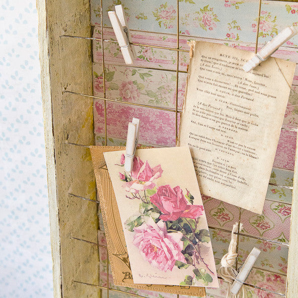 Shabby Chic Desk Décor Part 1: Memo Board