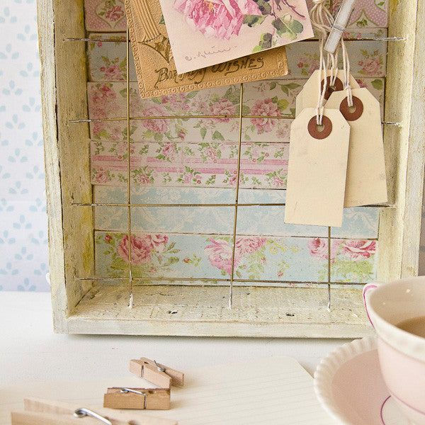Shabby Chic Desk Décor Part 1: Memo Board