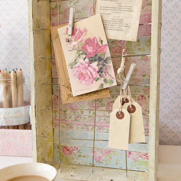 Shabby Chic Desk Décor Part 1: Memo Board