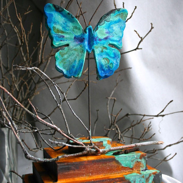 In Flight Morpho by Sandra Evertson