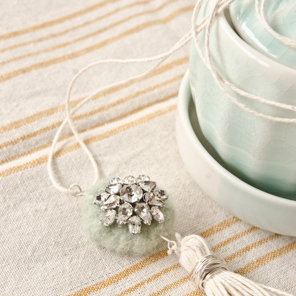 Needle-Felted Essential Oil Diffuser Necklace