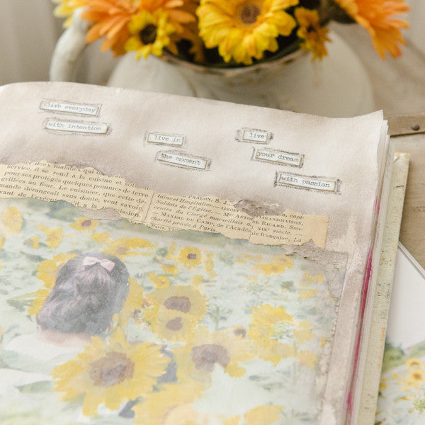 Sunflowers Art Journal Page