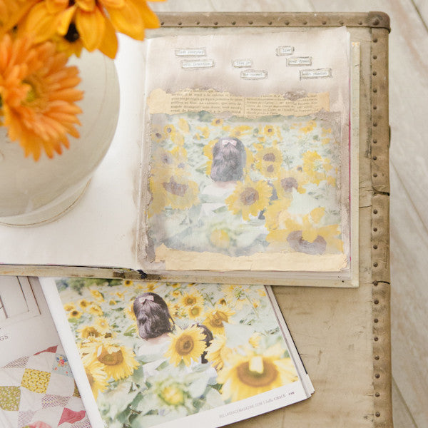 Sunflowers Art Journal Page