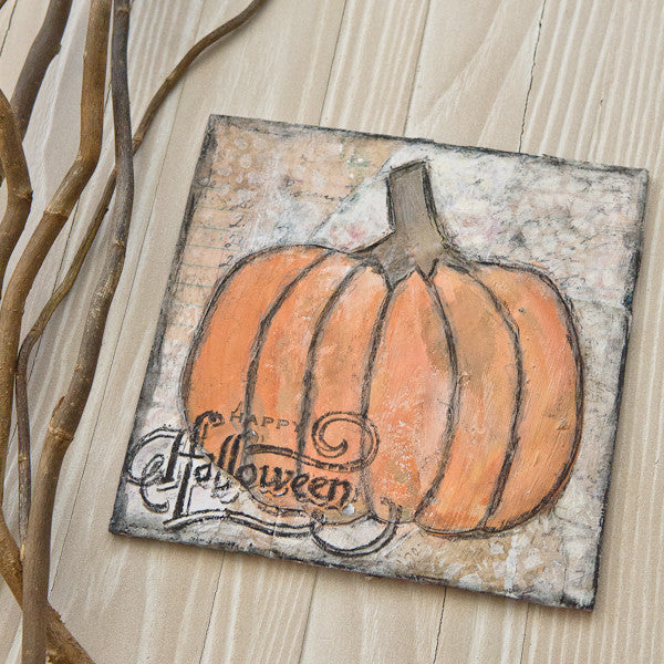 Scribbly Pumpkins Canvas
