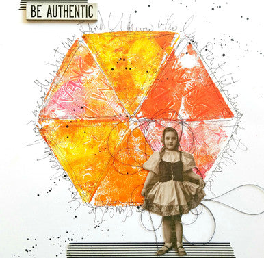 Be Authentic Art Journal Page Project by Guest Artist Cat Kerr