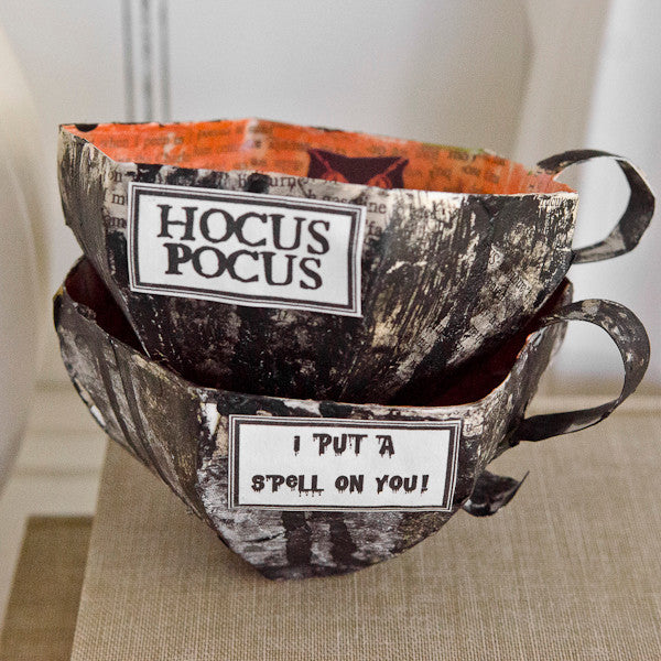 Papier-Mâché Teacups Two Ways Project by Catherine Garmany