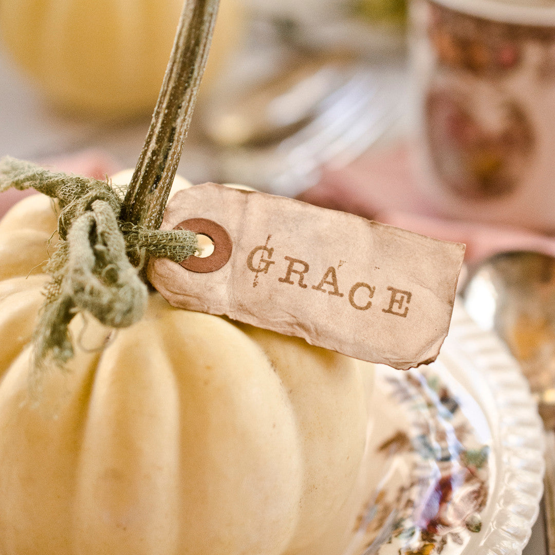 Handmade Gratitude Place Cards