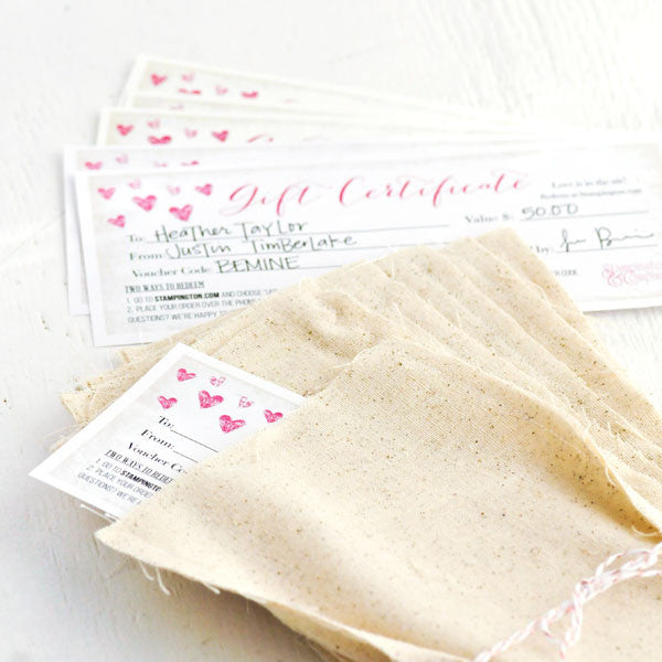 Gift Certificate — Valentine's Theme