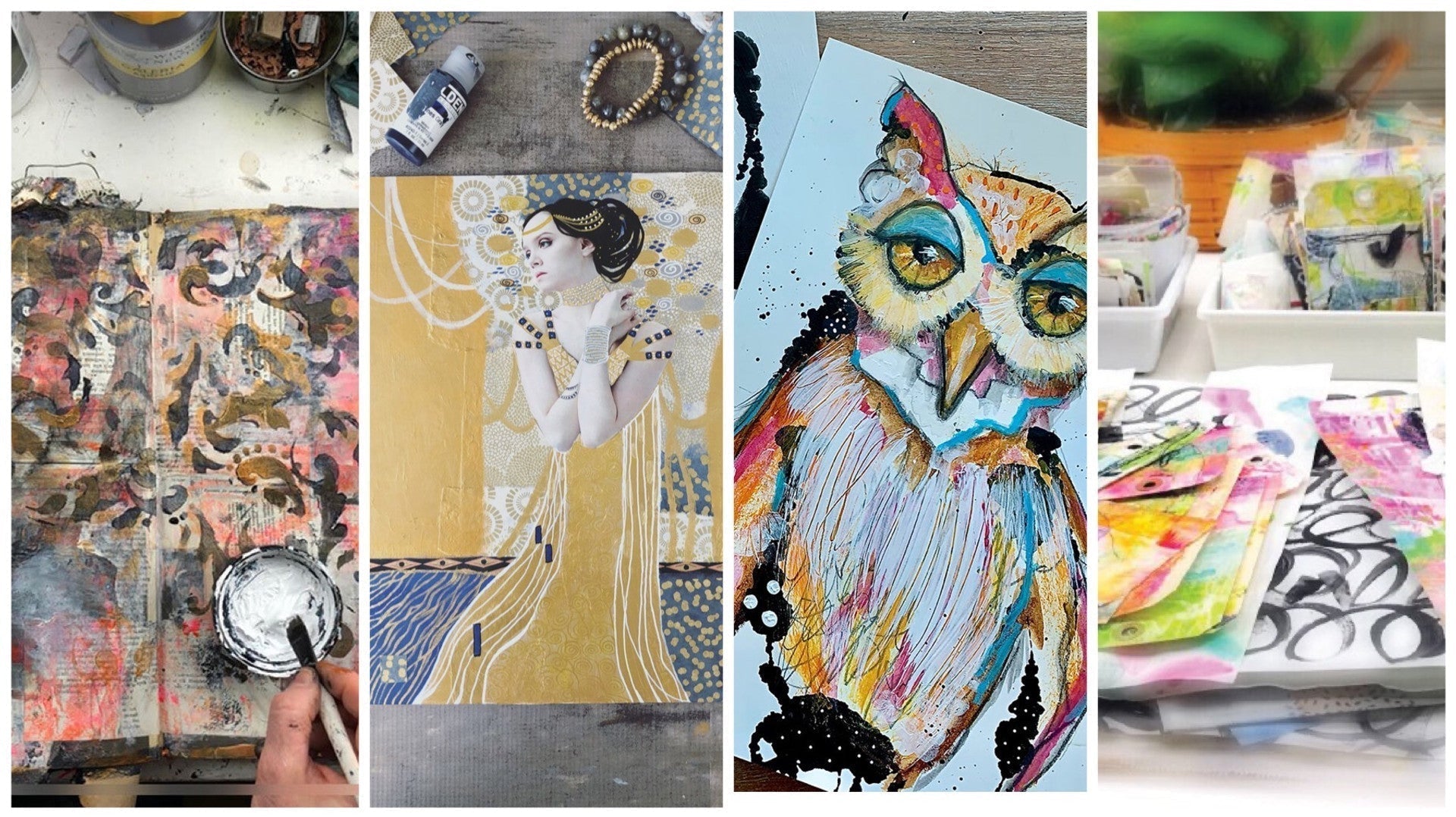 Explore Your Creativity with these Online Mixed-Media Classes!