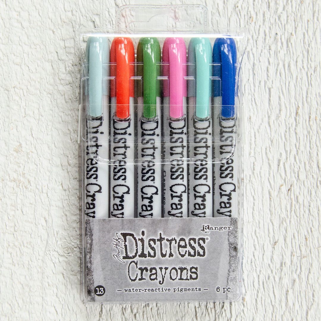 Ranger Ink Distress Crayons Set  Into the Blue