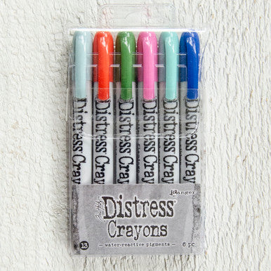 Ranger Ink Distress Crayons Set  Into the Blue