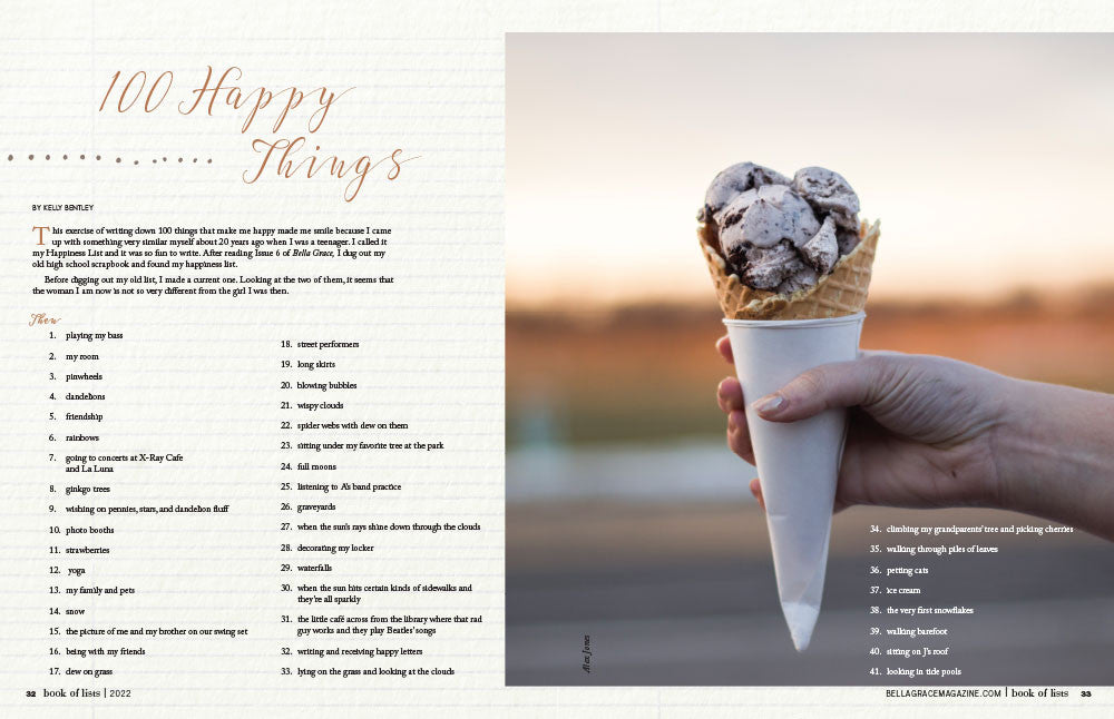 Bella Grace Book of Lists Volume 1 Instant Download