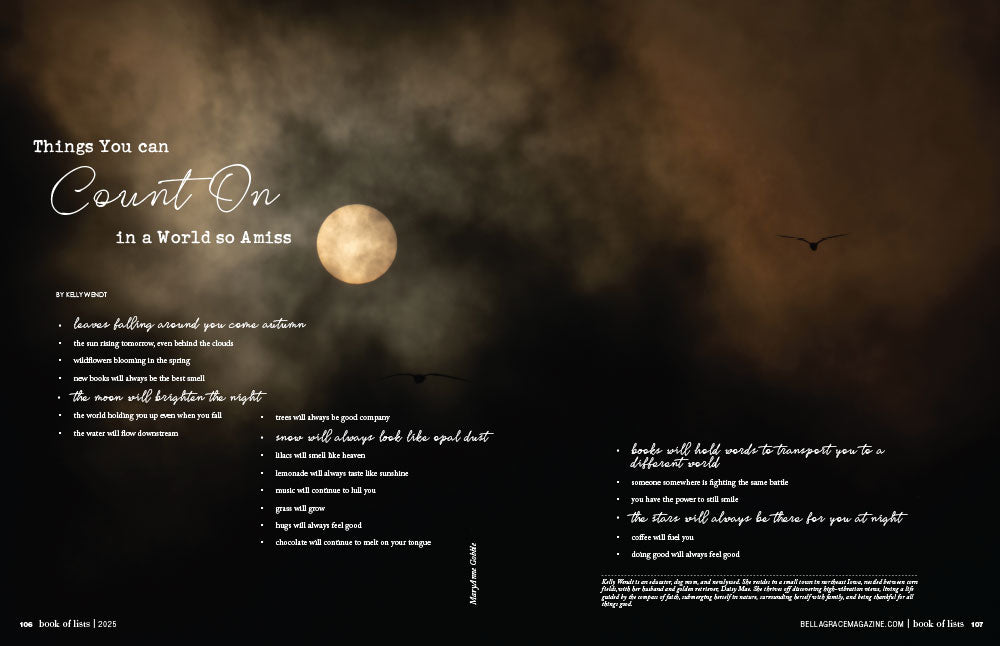 Bella Grace Book of Lists Volume 4 – Coming January 1st