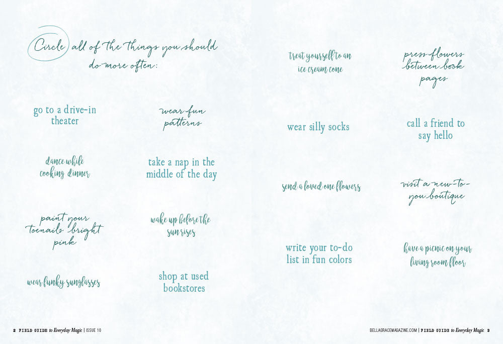 Field Guide to Everyday Magic Issue 10 Instant Download