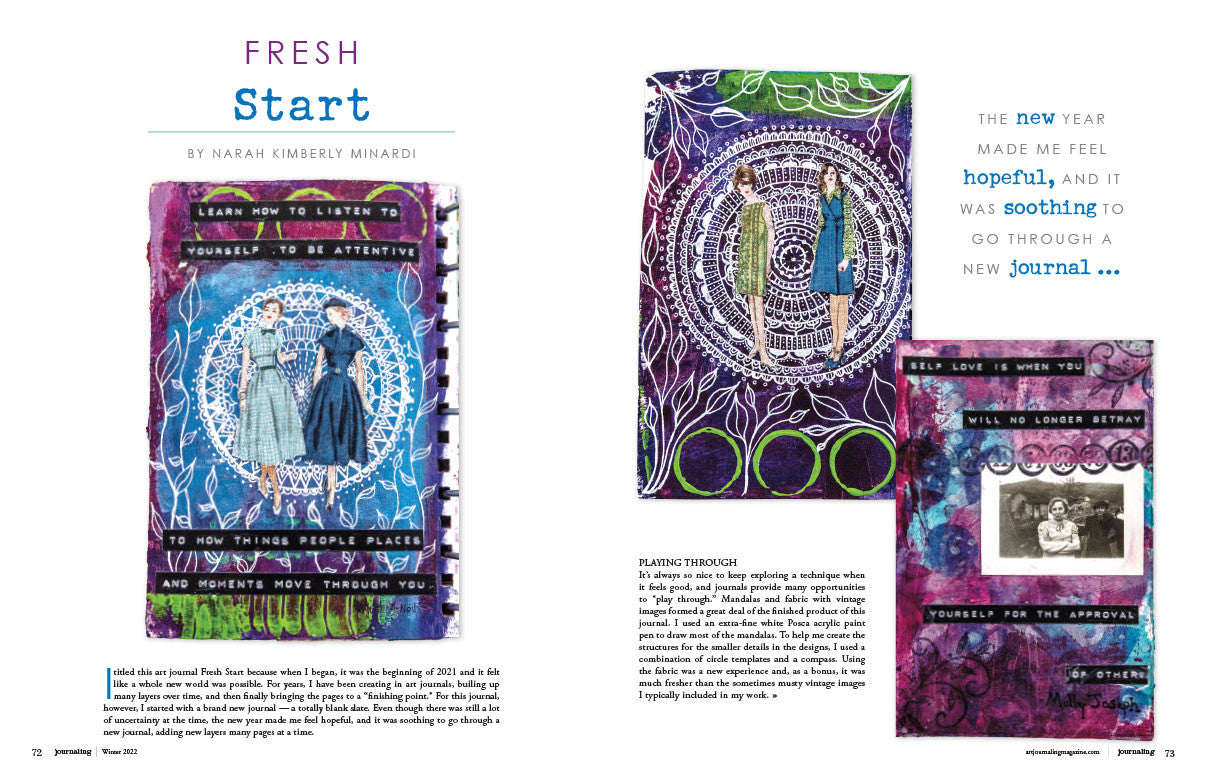 Art Journaling Winter 2022
