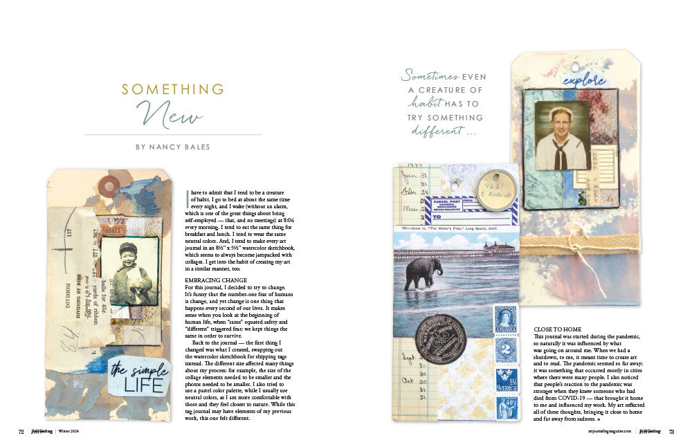 Art Journaling Winter 2024