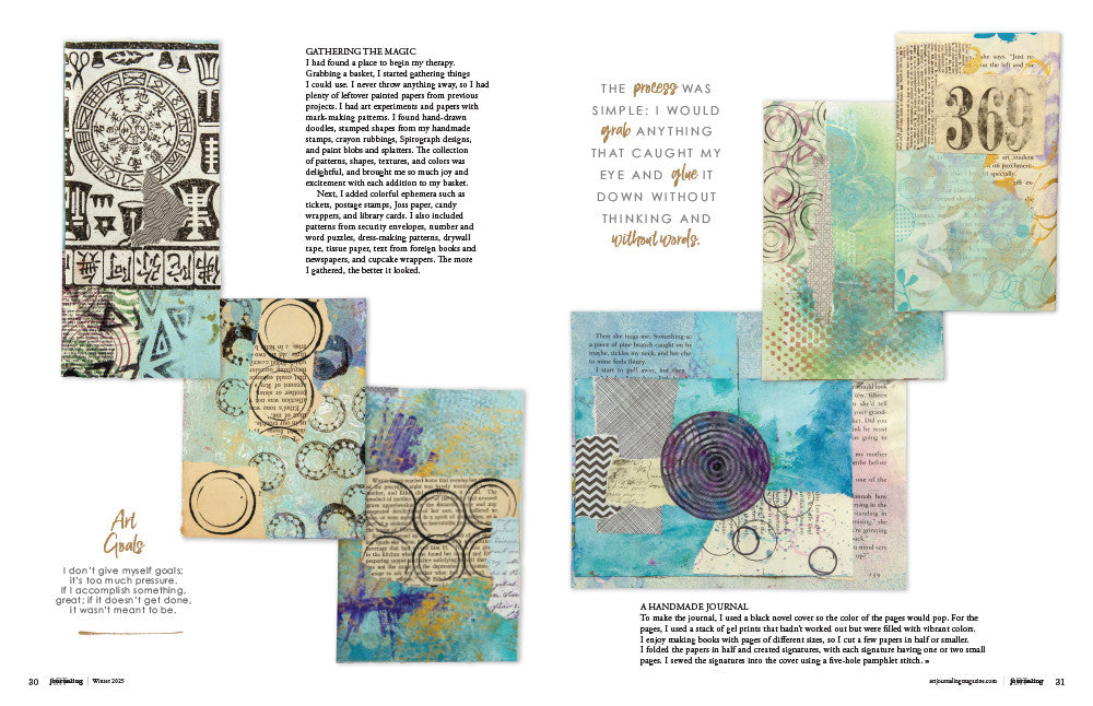 Art Journaling Winter 2025