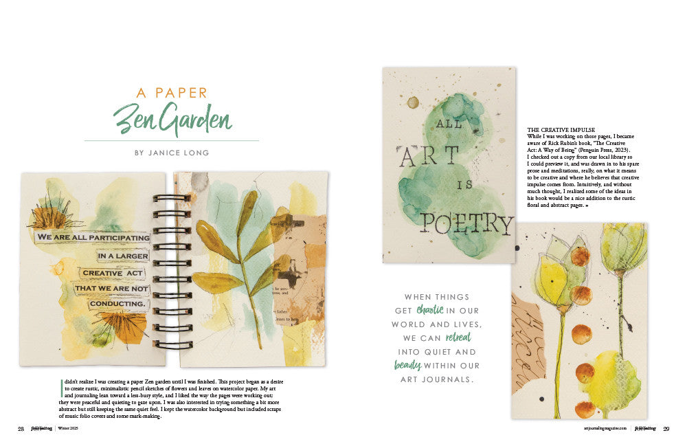 Art Journaling Winter 2025