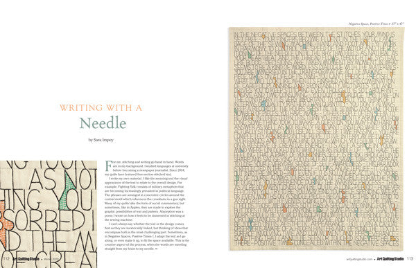Art Quilting Studio Winter 2020