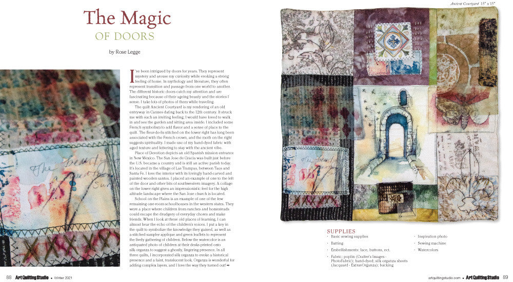 Art Quilting Studio Winter 2021