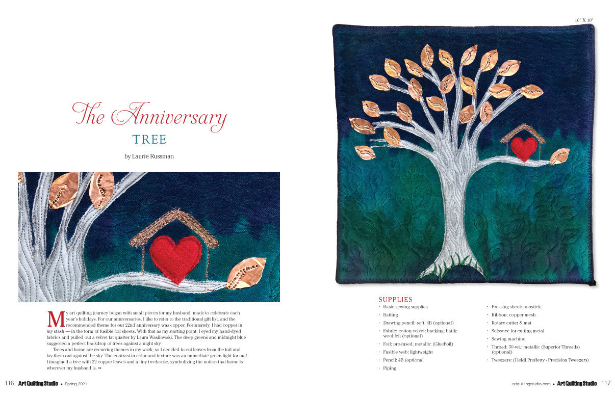 Art Quilting Studio Spring 2021