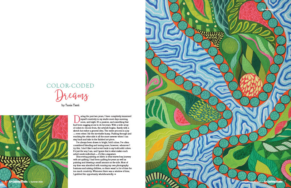 Art Quilting Studio Summer 2022