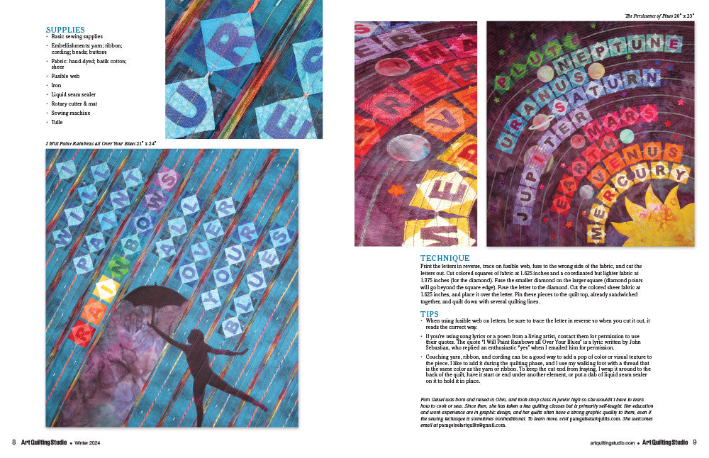 Art Quilting Studio Winter 2024 Instant Download