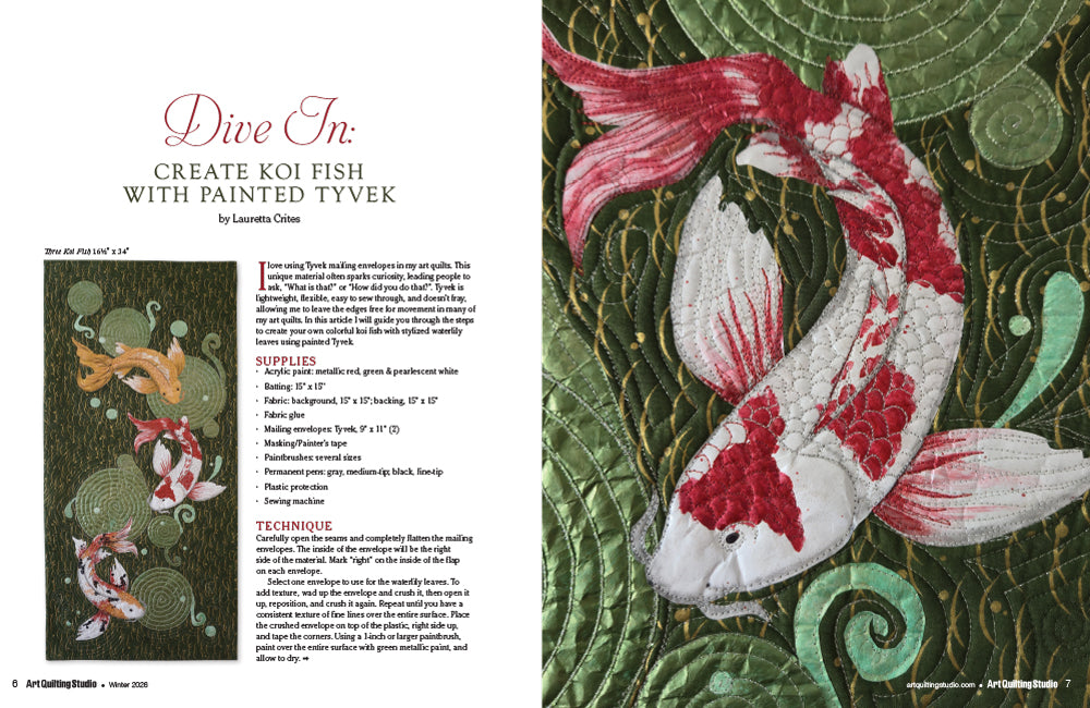 Art Quilting Studio Winter 2026 | Stampington & Company