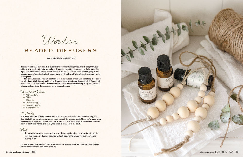 Willow and Sage The Handmade Gift Issue Volume 2 Instant Download