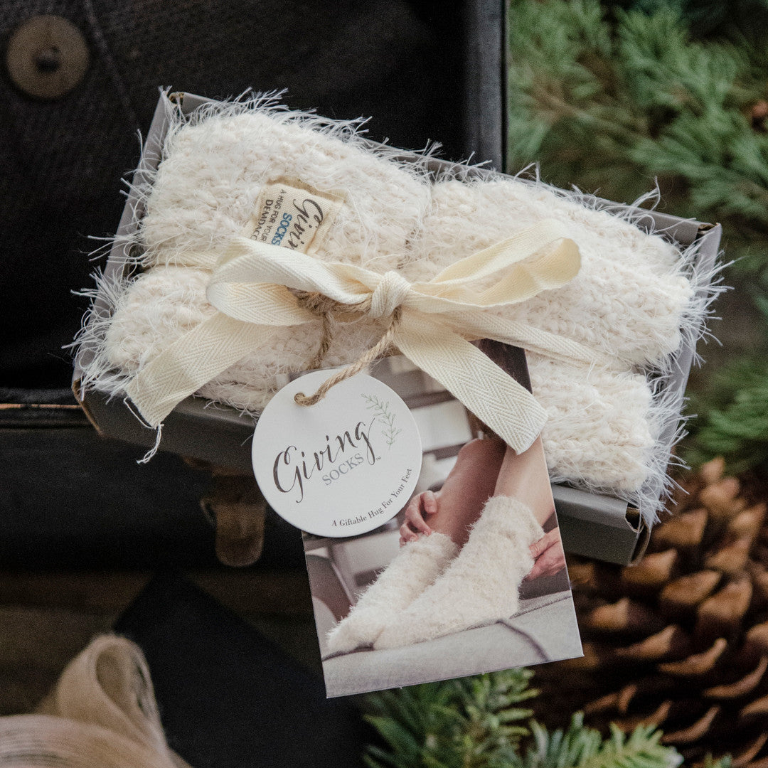 Cream Giving Socks | Stampington and Company