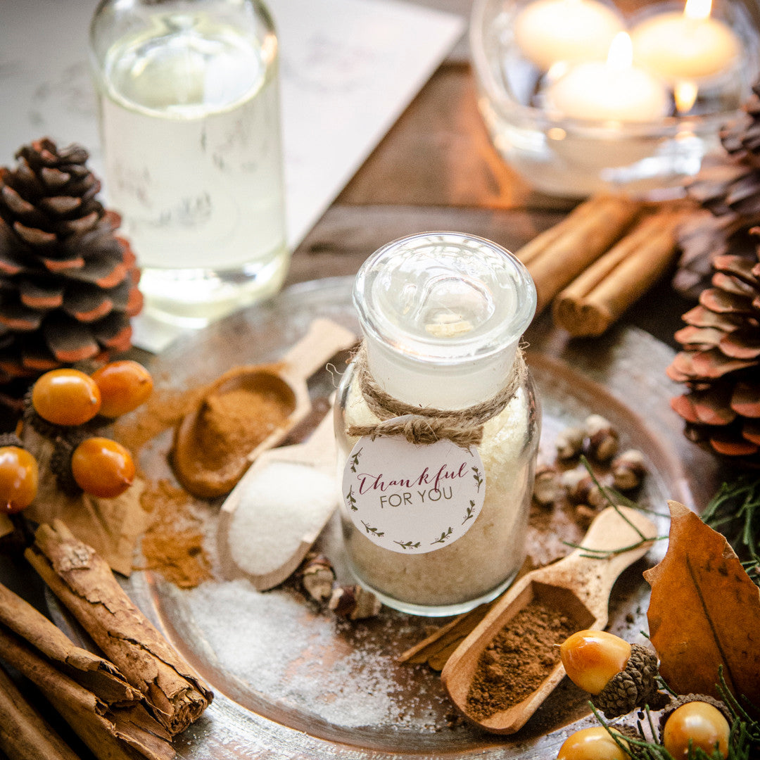 Harvest Scrub Recipe With Festive Gift Tags (Free Printables)