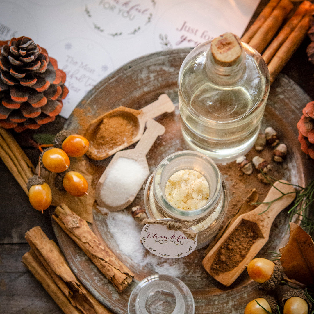 Harvest Scrub Recipe With Festive Gift Tags (Free Printables)