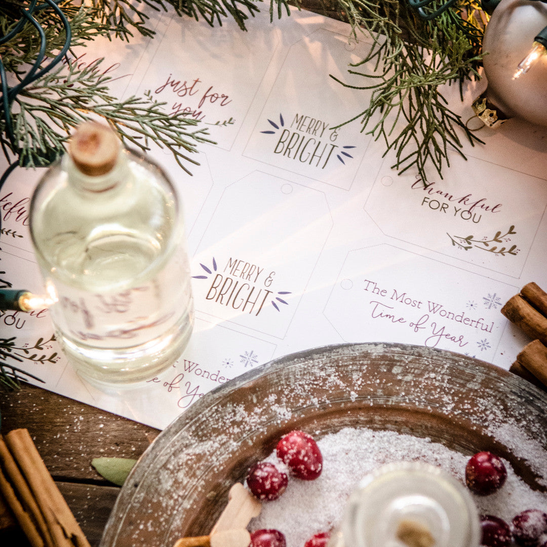 Harvest Scrub Recipe With Festive Gift Tags (Free Printables)